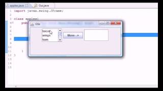 Java Programming Tutorial 71 Moving List Items Program