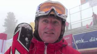 Interview with Guenter Hujara about giant slalom cancellation in Adelboden