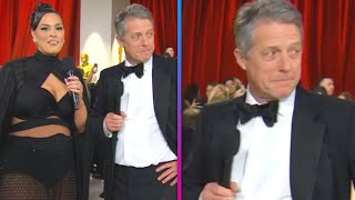 Hugh Grant ROLLS HIS EYES After Oscars Interview