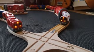 Crash, Challenge Brio, Red Vs White, METRO subway 6 x Tunnel, Building  wooden,Train, Learn  Cat