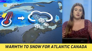 First Snowfall for Atlantic Canada Follows Unseasonable Warmth