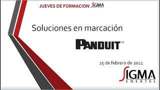 Jueves de formación Sigma: Soluciones en marcación Panduit