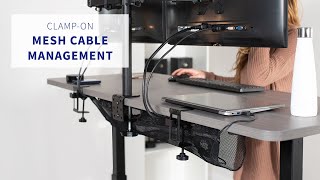 DESK-AC36MH Clamp-on Under Desk Mesh Cable Management by VIVO