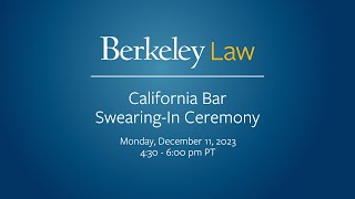 California State Bar Swearing-In Ceremony 2023