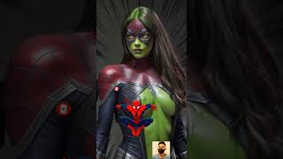 Superhero 💥 but green Woman all characters avengers#shortsvideo#youtubeshorts#viralvideo