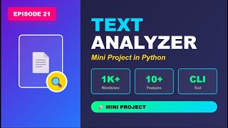 Build a Text Analyzer in Python | Complete Beginner Project Tutorial