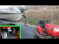 Will A lawn tractor pull a boat trailer?   How to add a hitch to a lawn / garden tractor.