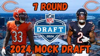 Full 7-Round 2024 Chicago Bears Mock Draft!