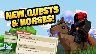 Quests \u0026 Horses in Roblox Islands Update