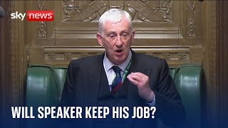 Can the Speaker hold on to his job after Commons chaos?