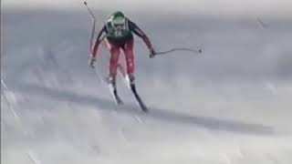 Alpine Skiing - 2005 - Women's Downhill - Dorfmeister crash in Santa Caterina