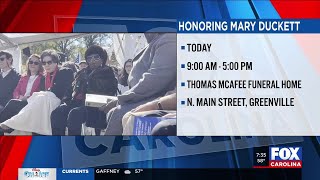 Activist, lifelong Greenville resident Mary Duckett lies in state ahead of funeral