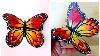 DIY Cardboard butterfly/കാർഡ്ബോര്‍ഡ് ഉപയോഗിച്ച് ചിത്രശലഭം/DIY butterfly/easy wall decor