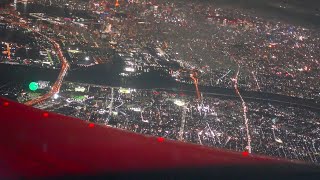 【絶景】飛行機からの東京夜景