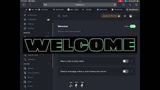 discord（mee6）【欢迎设置】教学～ #discord