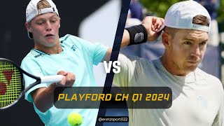 Playford Challenger 2024 Q1: Cruz Hewitt [WC] vs. Joshua Sheehy [8] Highlights