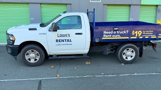 Lowes 3/4 Ton Rental Truck Review