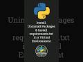 🛠️ How to Install Requirements.txt in Python | Installing Requirements.txt in VSCode #shorts #python