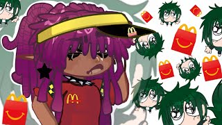 : ̗̀➛ “and 3 bocolate bip bookies??” . 😈 tmf drenry 🥬  !ੈ✩‧₊˚ the music freaks gacha life 2 ✧.*