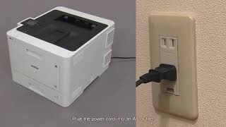 HLL8360CDW Connect the power cord