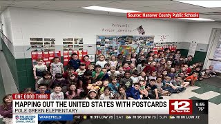 One Good Thing: Hanover students map out the United States with postcards