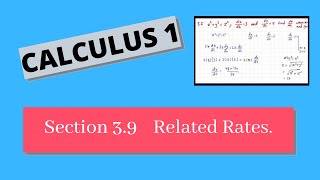 Related rates 3.9 Calculus1