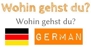 Wohin gehst du? - 1 Frage - 50 Antworten - Deutsch lernen - A1 (F\u0026A1)