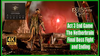 Baldur's Gate 3 Walkthrough Act 3 End Game The Netherbrain Final Boss Fight and Ending