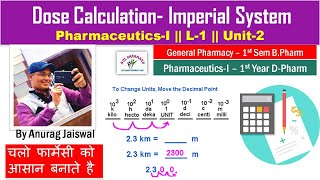 Pharmaceutical calculation -Metric System || L-1 Unit-2 GP || L-2 Chapter-3 Pharmaceutics-I