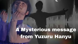 A Mysterious message from Yuzuru Hanyu. Citizen and Yuzuru. Yuzuru is back in AERA.