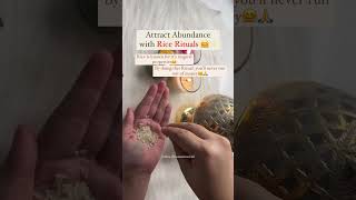 Rice Ritual to Attract Abundance! Comment “Money” to claim! #money #ritual #remedies #short #tips