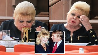 Ivana Trump, 71, struggles with spaghetti after 'bigoted' immigration outburst