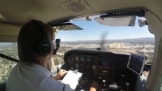 First Flight to Van Nuys One-Six Right (16R) in Cessna 172RG Cutlass