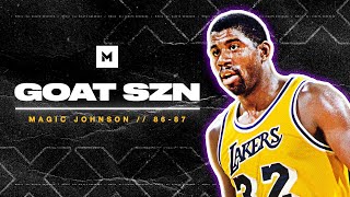 Magic Johnson SHOWTIME Highlights From 1986-87 MVP Season! | GOAT SZN