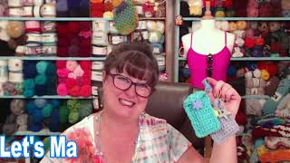 Chapstick Holder Crochet Pattern - Friday Fun With Sara #crochet #crochetvid #crochetfun