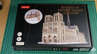 Unboxing the CubicFun 3D puzzle of the Notre Dame de Paris