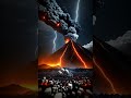 alert ⚠️ volcanic apocalypse by ai 🌋😨 shorts volcanic ai fyp