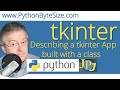 Describing a tkinter App built with a class