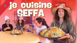 JE CUISINE SEFFA CHEZ NAWEL ET NAJWA 🇲🇦 (Relais de Tahla)