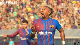FIFA 22 PS5 - Barcelona Career Mode #7 Vs Levante Ft. Depay, Aubameyang, Torres, | La liga | 4K