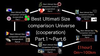 Best Ultimati size comparison Universe (cooperation) Part.1~Part.6 [1hour]