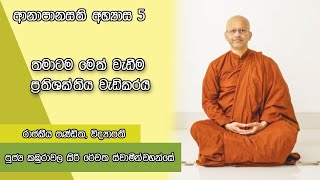 ආනාපානසති භාවනා අභ්‍යාස 5.. තමාටම මෙත් වැඩීම ප්‍රතිශක්තිය වැඩිකරයි