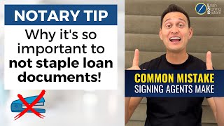 Can You Staple Loan Documents? Avoid this Common Mistake by Notary Signing Agents!