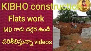 Kibho construction Flats work day and night జరుగుతున్న video