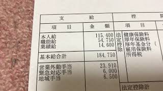 給与明細 一流企業の幸せな給料A