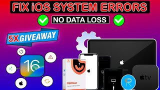 Repair iOS System/Fix iOS 16 iPhone/iPad Won't Turn On/Stuck Apple Logo/Recovery/DFU Mode/Boot Loop