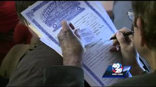 Carroll County issues marriage licenses, some couples married