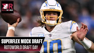 Superflex Fantasy Football Mock Draft with Denny Carter | Rotoworld Draft Day | NFL on NBC