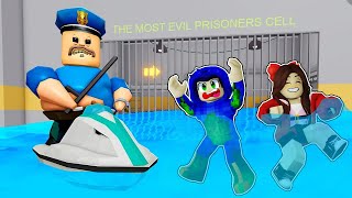WE ESCAPED WATER BARRY'S PRISON RUN IN ROBLOX (OBBY) 😱