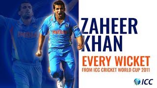 Every Zaheer Khan wicket from the 2011 Cricket World Cup